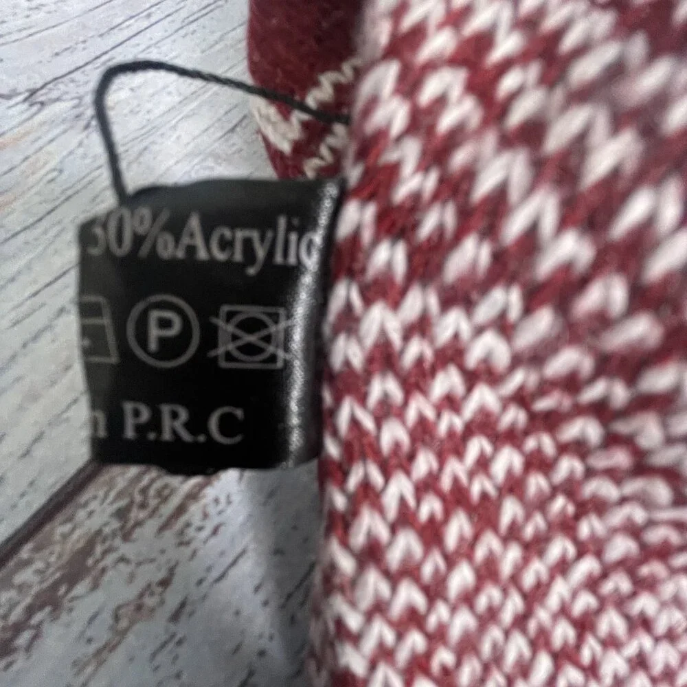 GM‎ Aztec Print Poncho Sweater One Size Cowl Turtleneck Tribal Southwestern Boho - Picture 10 of 12